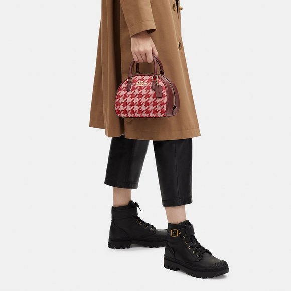 Coach Red and Pink Satchel - Picture 3 of 6